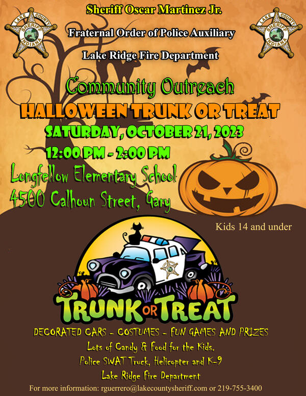 trunk or treat october 21, 2023